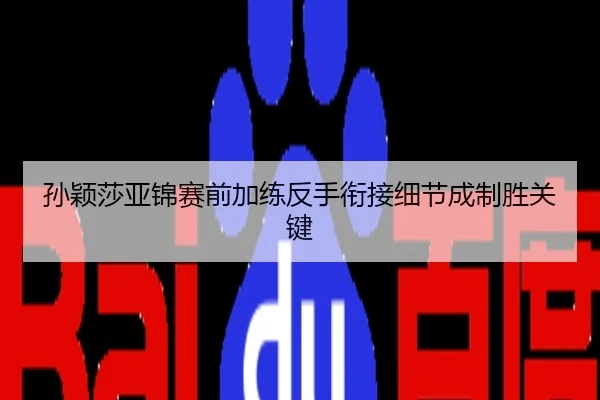 孙颖莎亚锦赛前加练反手衔接细节成制胜关键